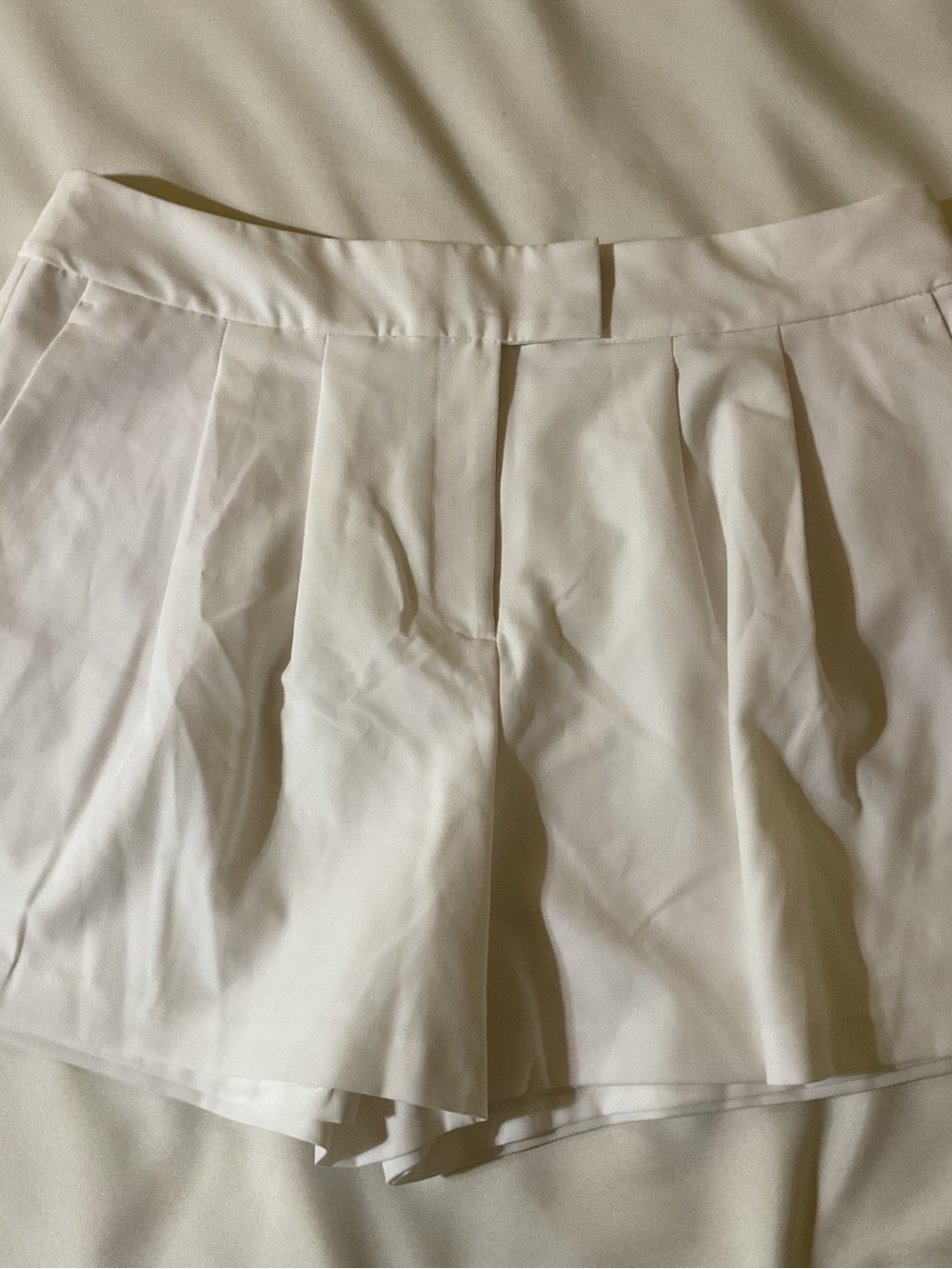 INC International Concepts White Pleated Skort Shorts